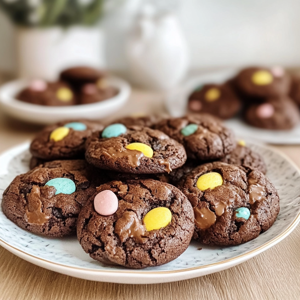 Recipe preparation for easter-chocolate-cookies-recipe