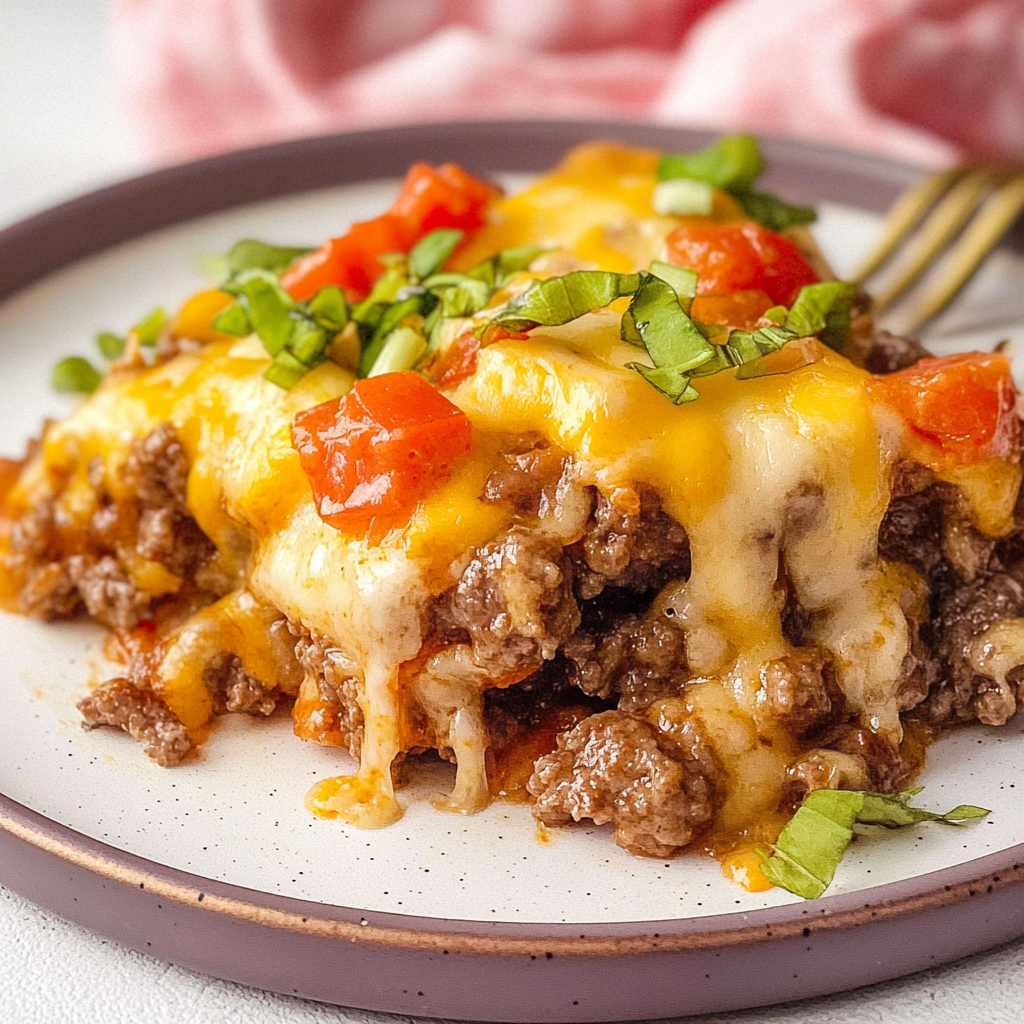Recipe preparation for Big Mac Casserole Recipe