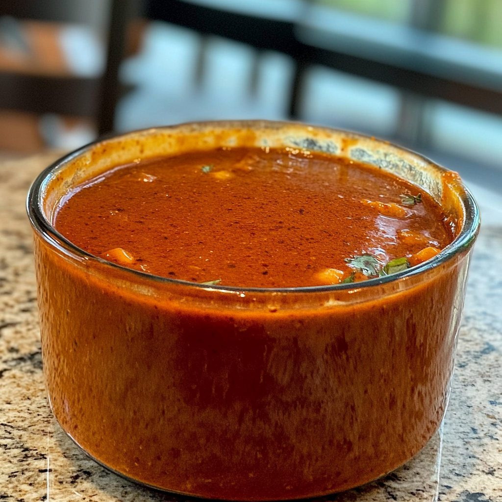 Recipe preparation for red enchilada sauce recipe