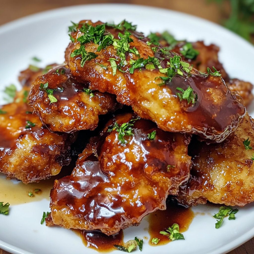 Recipe preparation for Honey Butter Fried Chicken