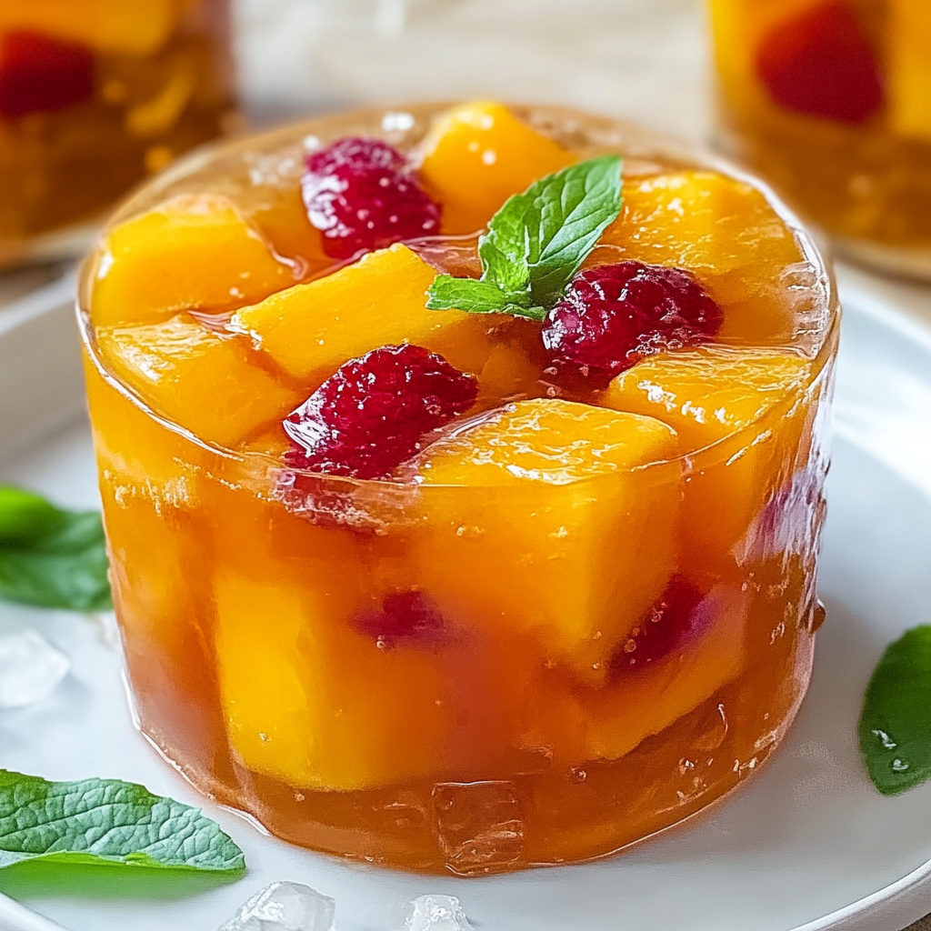 Recipe preparation for Mango Iced Tea