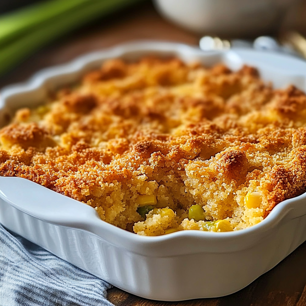 Recipe preparation for Grandma's Southern Cornbread Dressing