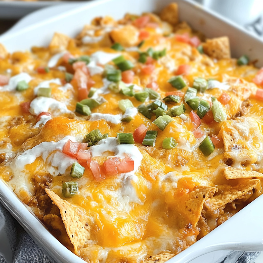 Recipe preparation for Dorito Casserole
