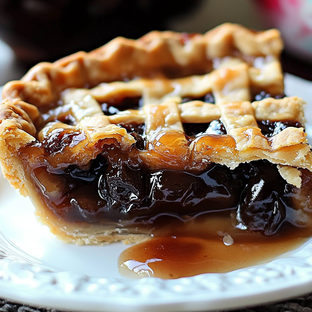 Recipe preparation for Old Fashioned Raisin Pie