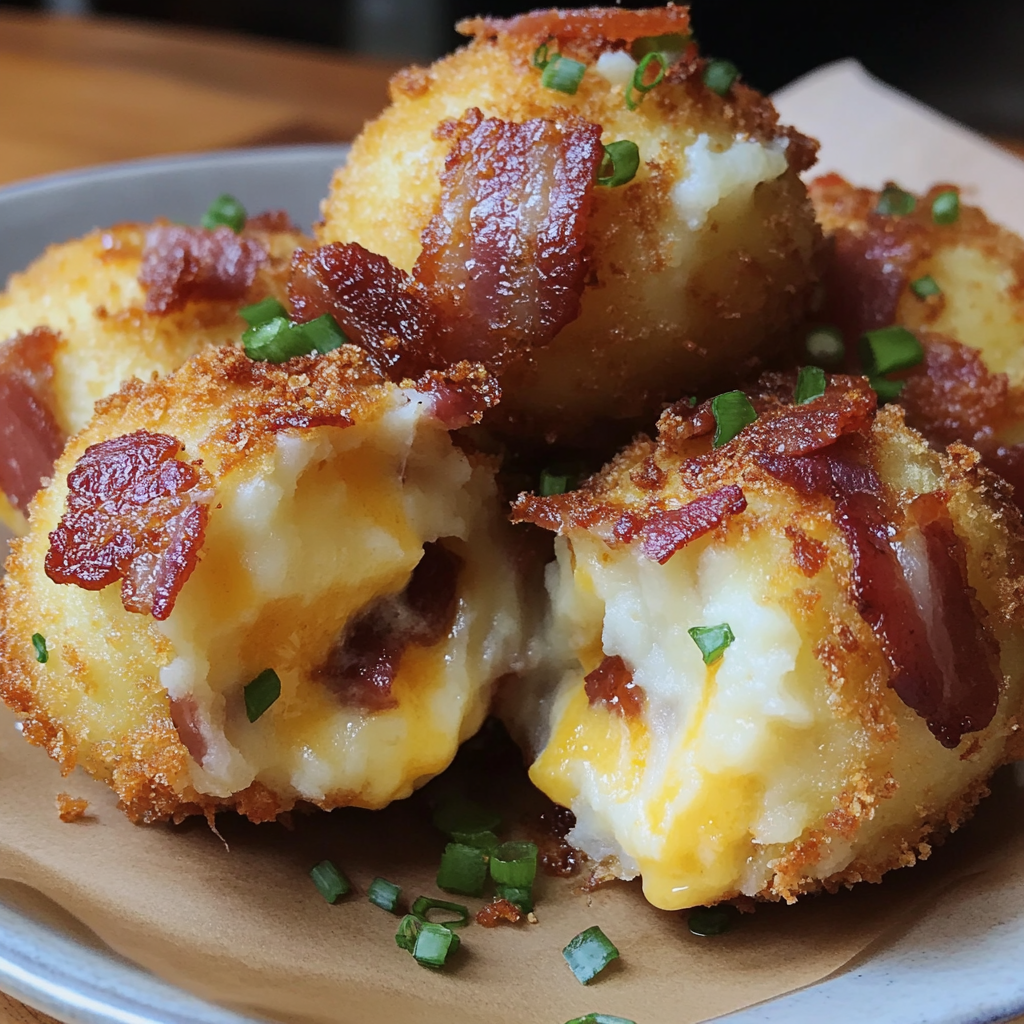 Recipe preparation for Mashed Potato Bacon Bombs