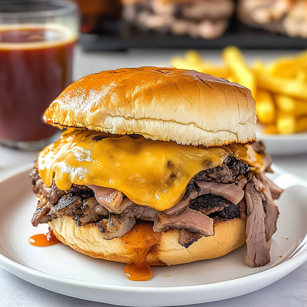 Recipe preparation for Copycat Arby's Beef and Cheddar