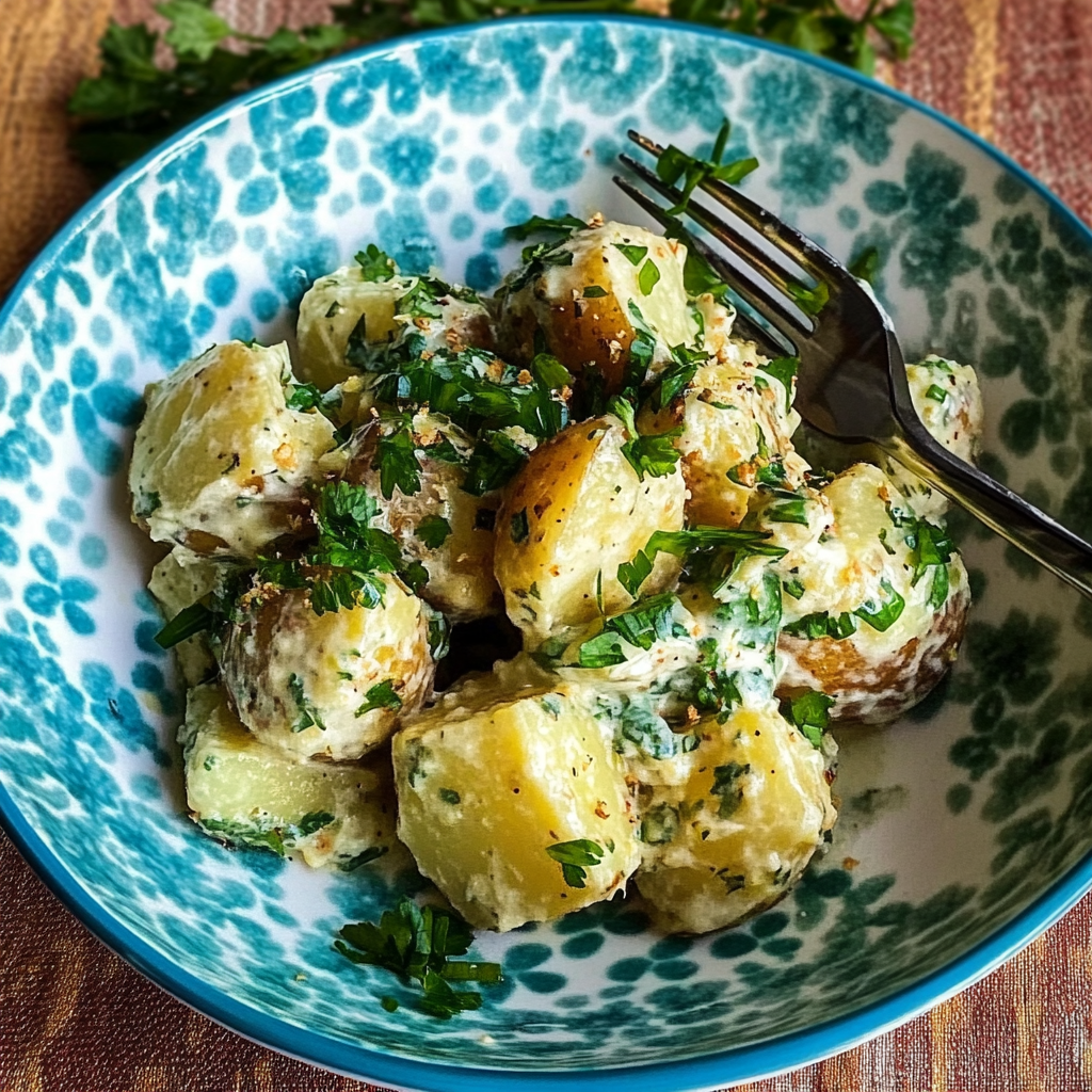 Recipe preparation for simple potato salad