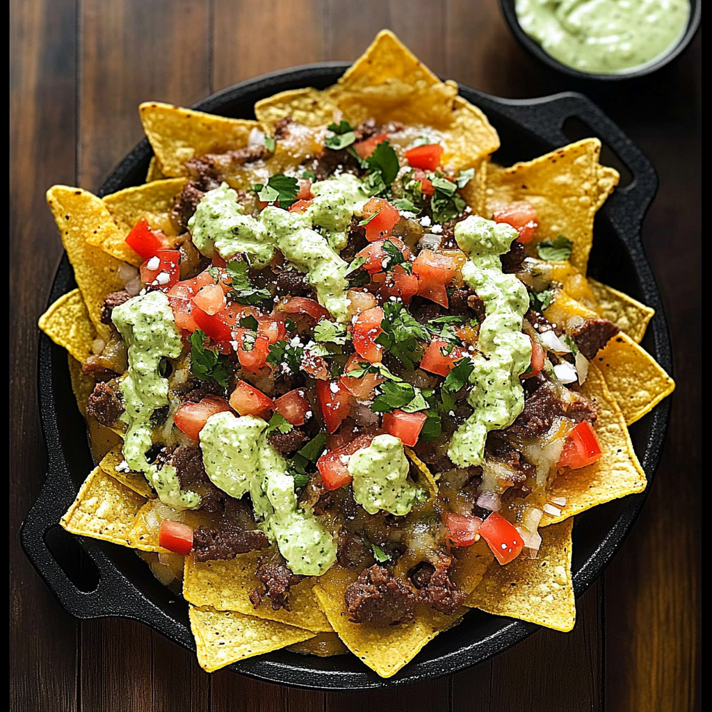 Recipe preparation for Grilled Nachos
