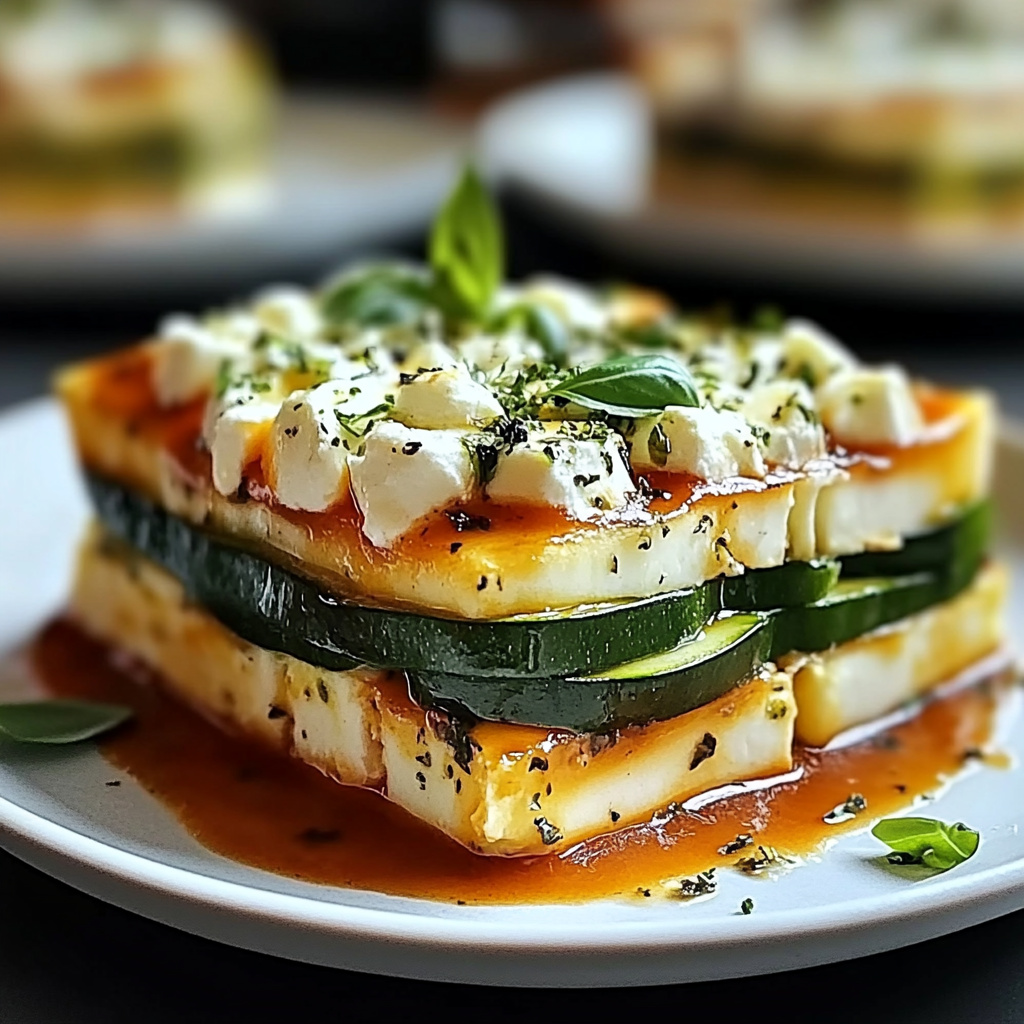 Recipe preparation for Layered Zucchini Ricotta Melts