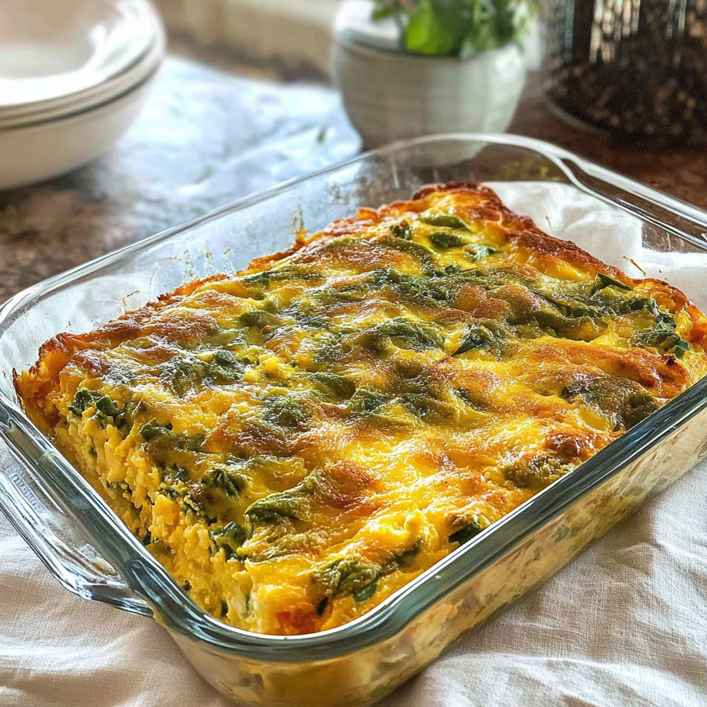 Recipe preparation for Cottage Cheese Egg Bake