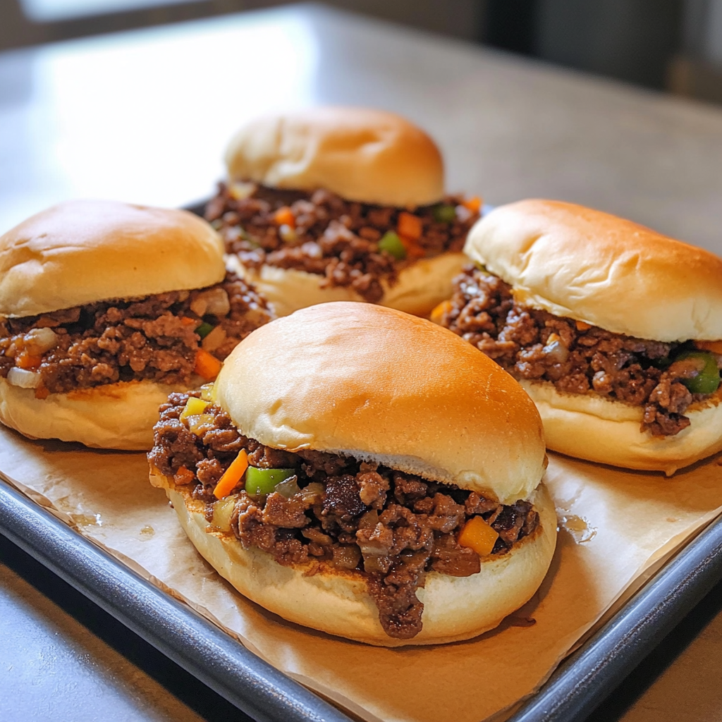 Recipe preparation for Philly Cheesesteak Sloppy Joes