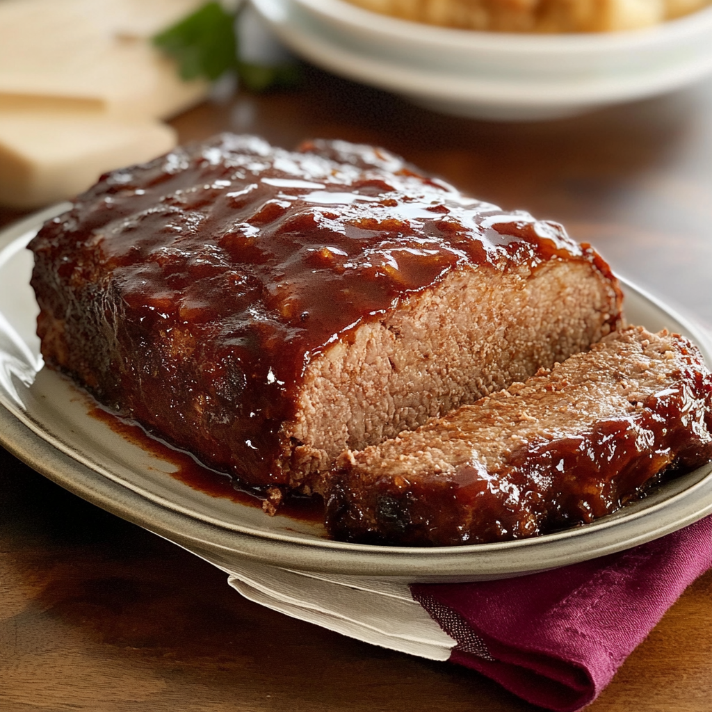 Recipe preparation for Honey BBQ Meatloaf