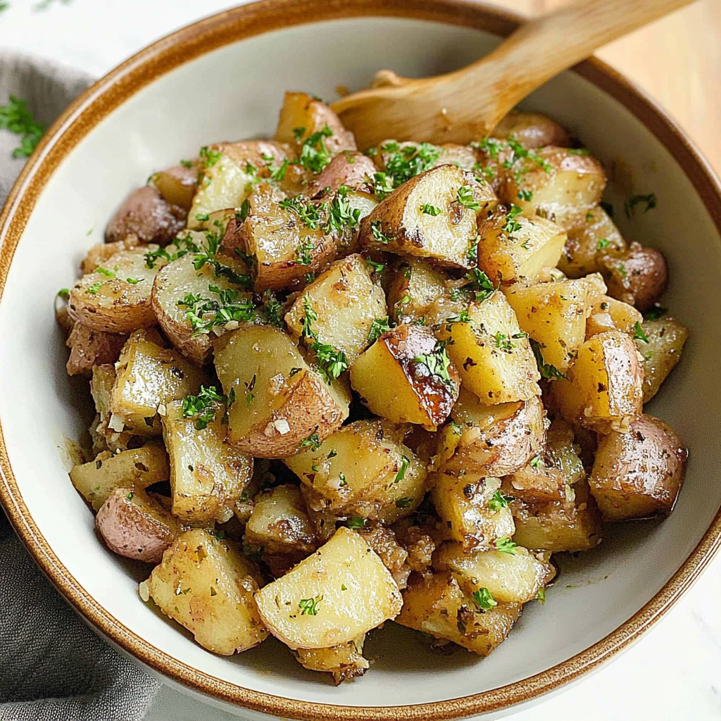 Recipe preparation for Slow Cooker Italian Potatoes