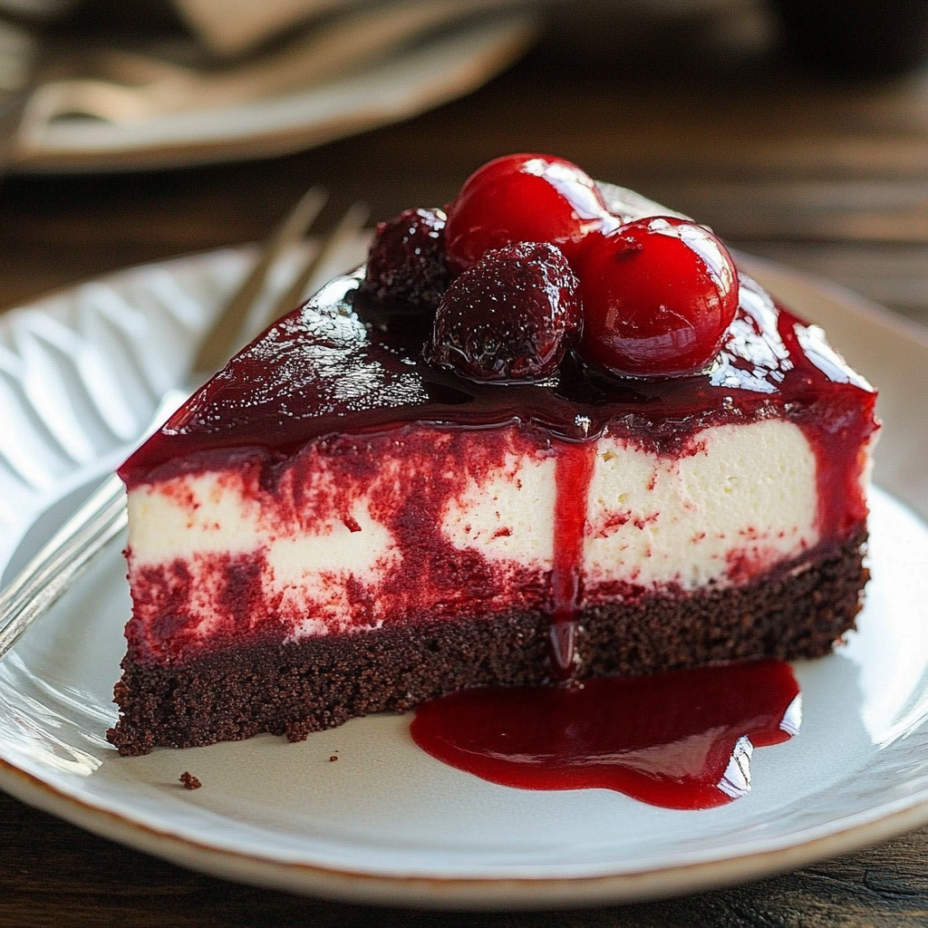 Recipe preparation for Red Velvet Cheesecake