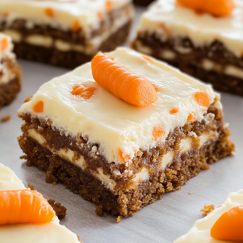 Recipe preparation for Carrot Cake Bars