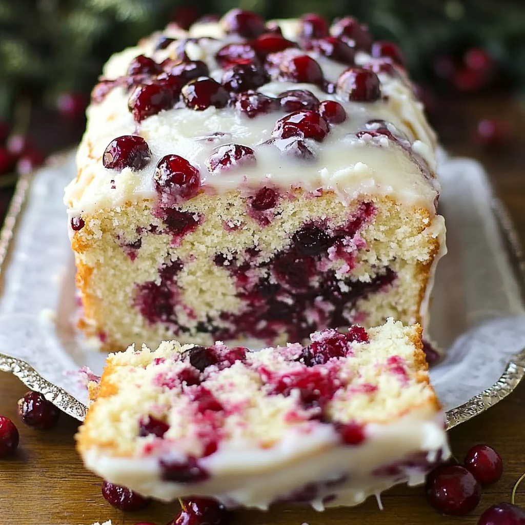 Recipe preparation for Christmas Cranberry Poke Cake