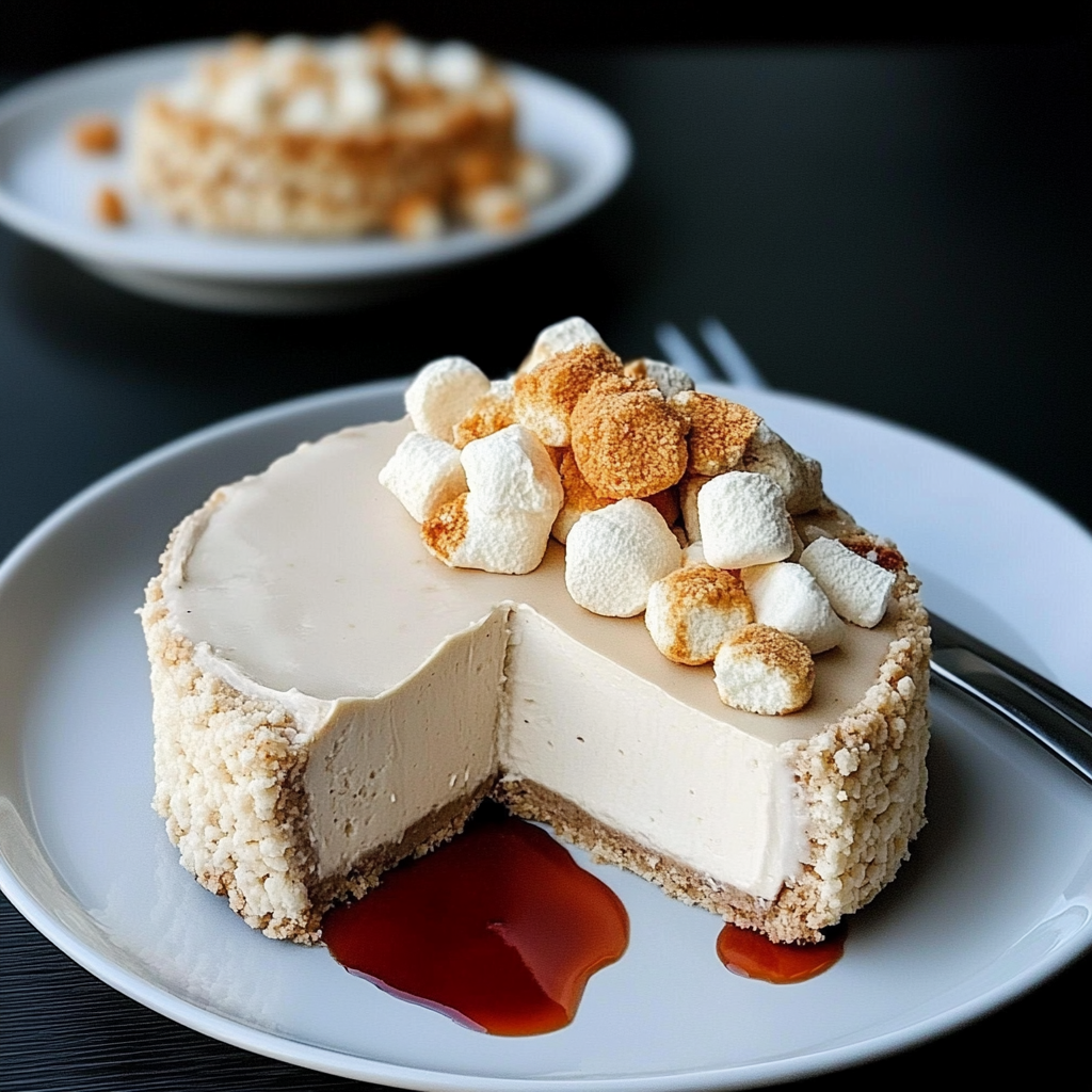 Recipe preparation for Marshmallow Cheesecake