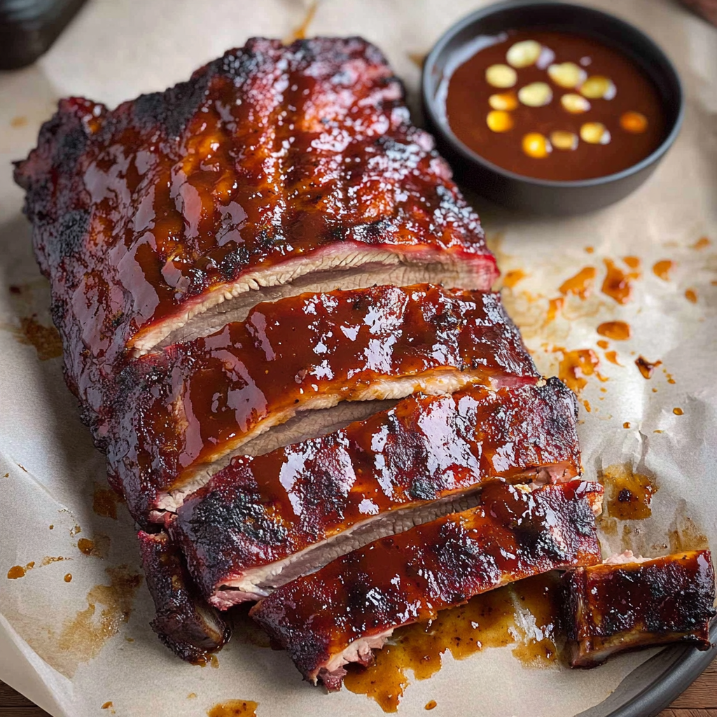 Recipe preparation for Smoked BBQ Ribs