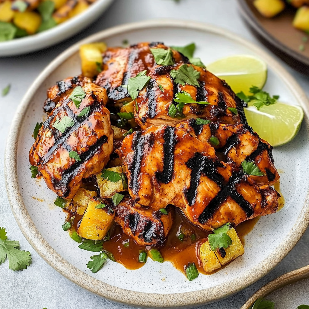 Recipe preparation for Grilled BBQ Chicken