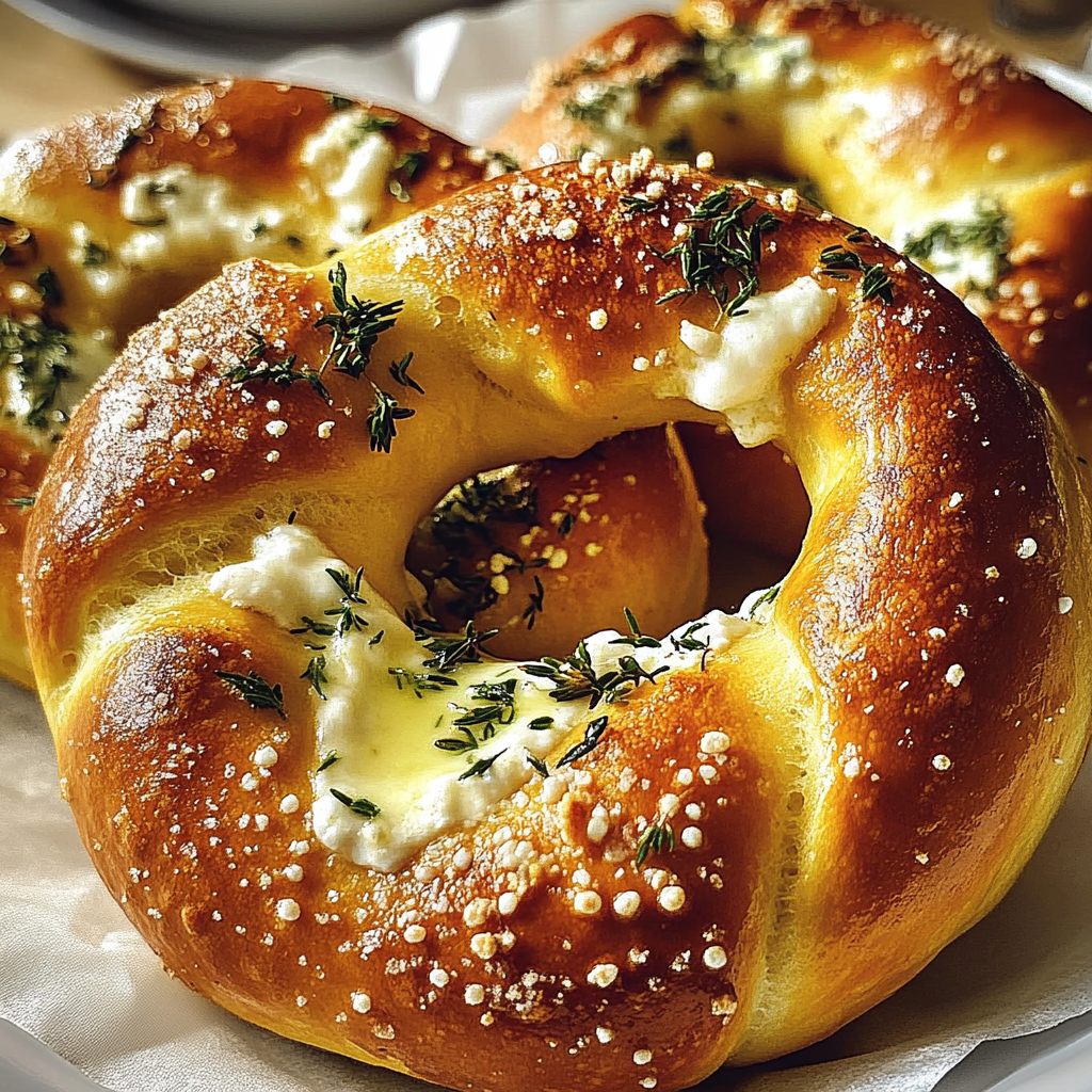 Recipe preparation for Mozzarella Stuffed Soft Pretzels
