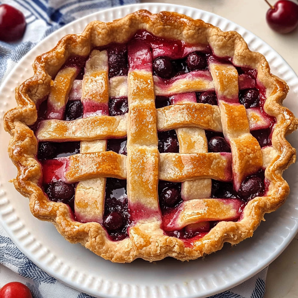 Recipe preparation for Classic Cherry Pie