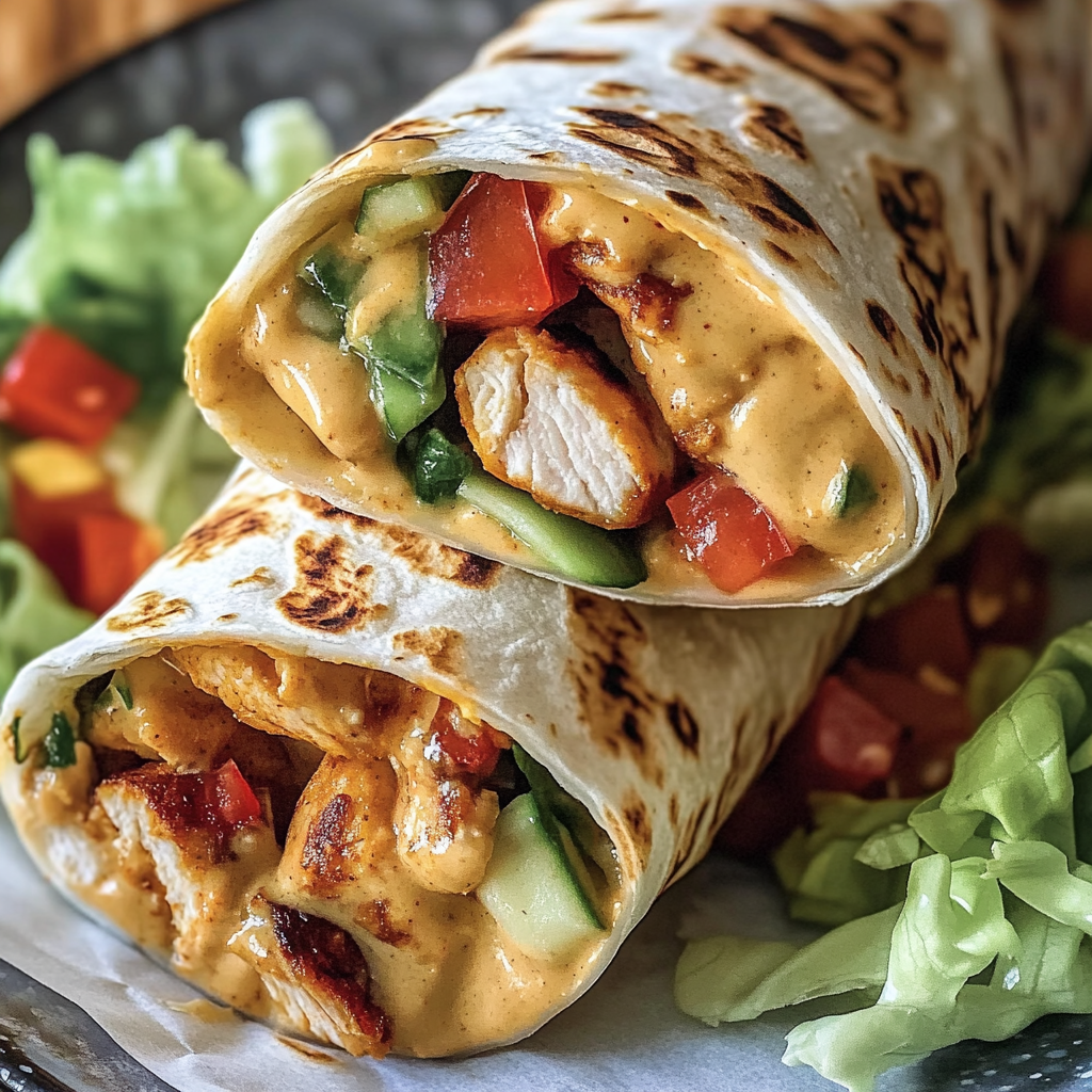 Recipe preparation for Chipotle Ranch Grilled Chicken Burrito