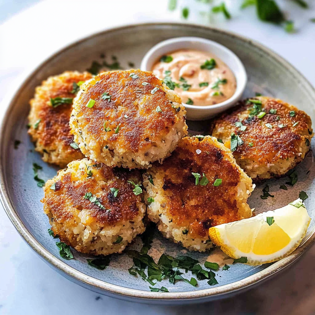 Recipe preparation for Sweet Vanilla Crab Cakes