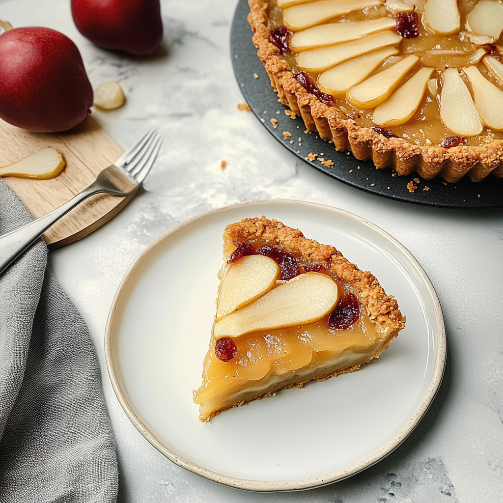 Recipe preparation for Spiced Pear Fall Treats Tart