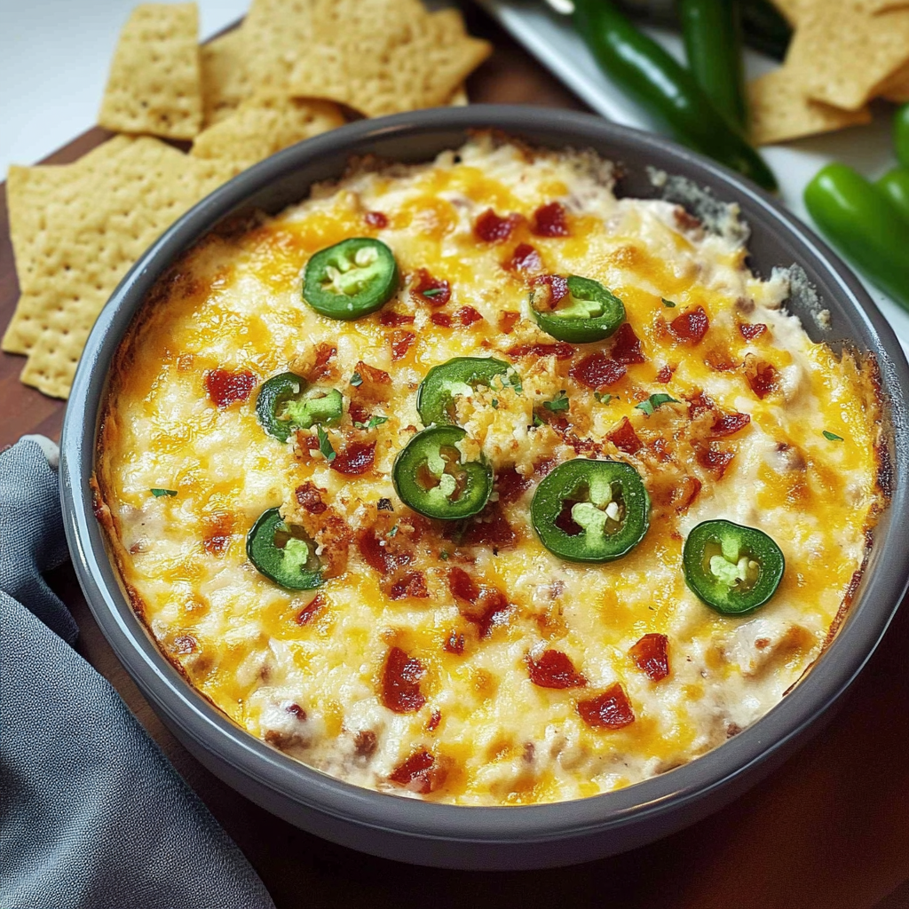 Recipe preparation for jalapeno popper dip
