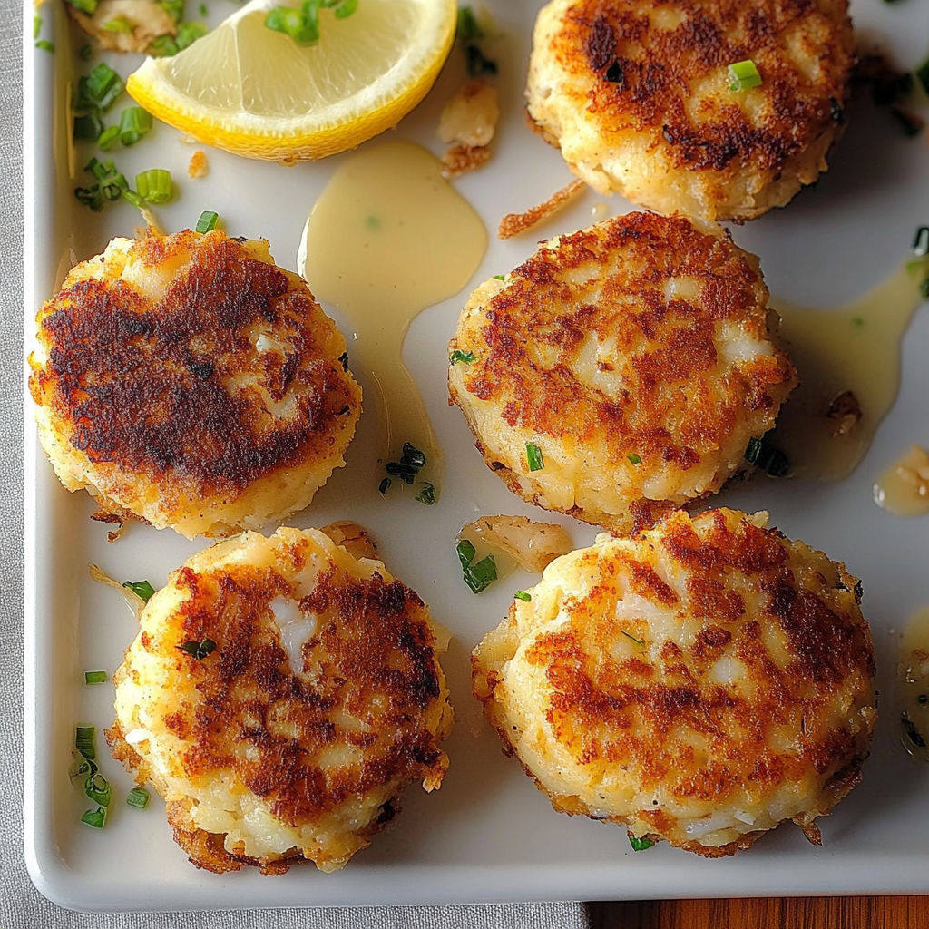 Recipe preparation for Sweet Vanilla Crab Cakes