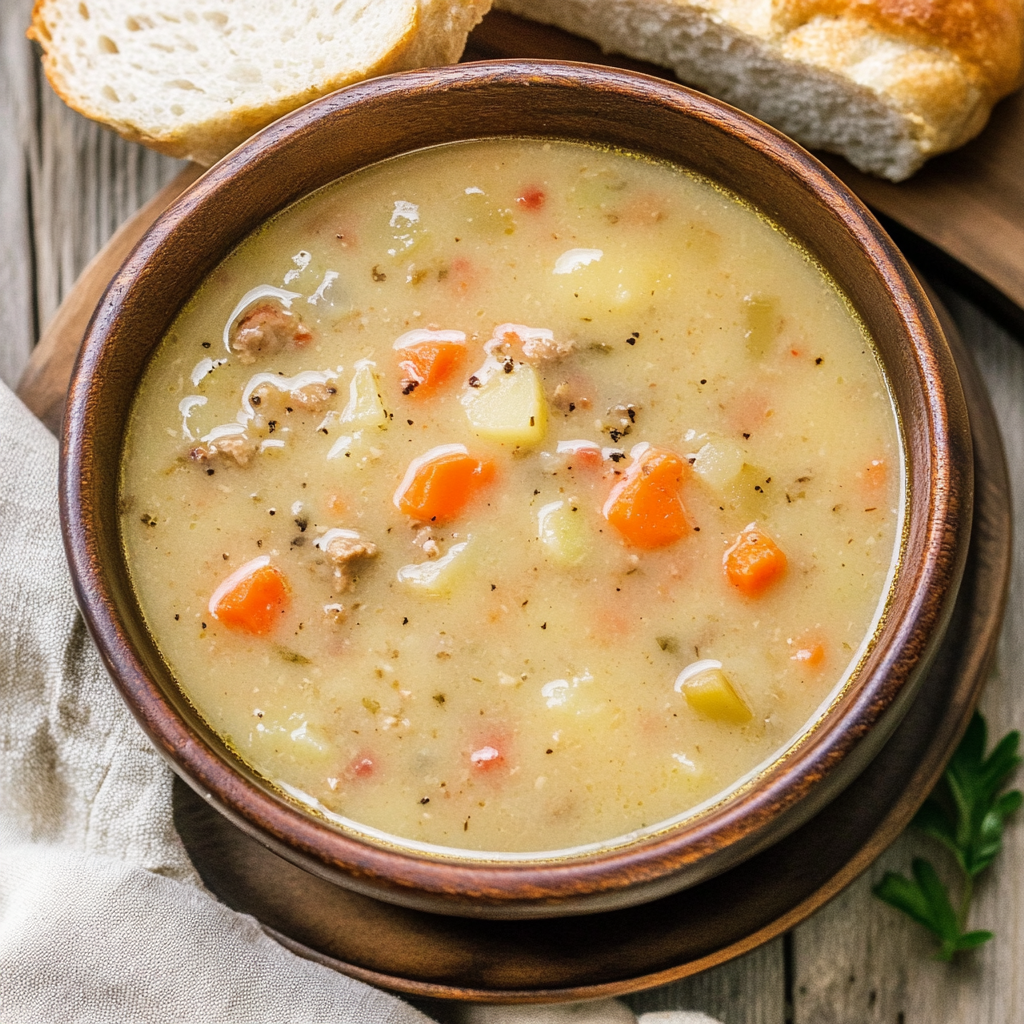 Recipe preparation for Hearty Potato Soup