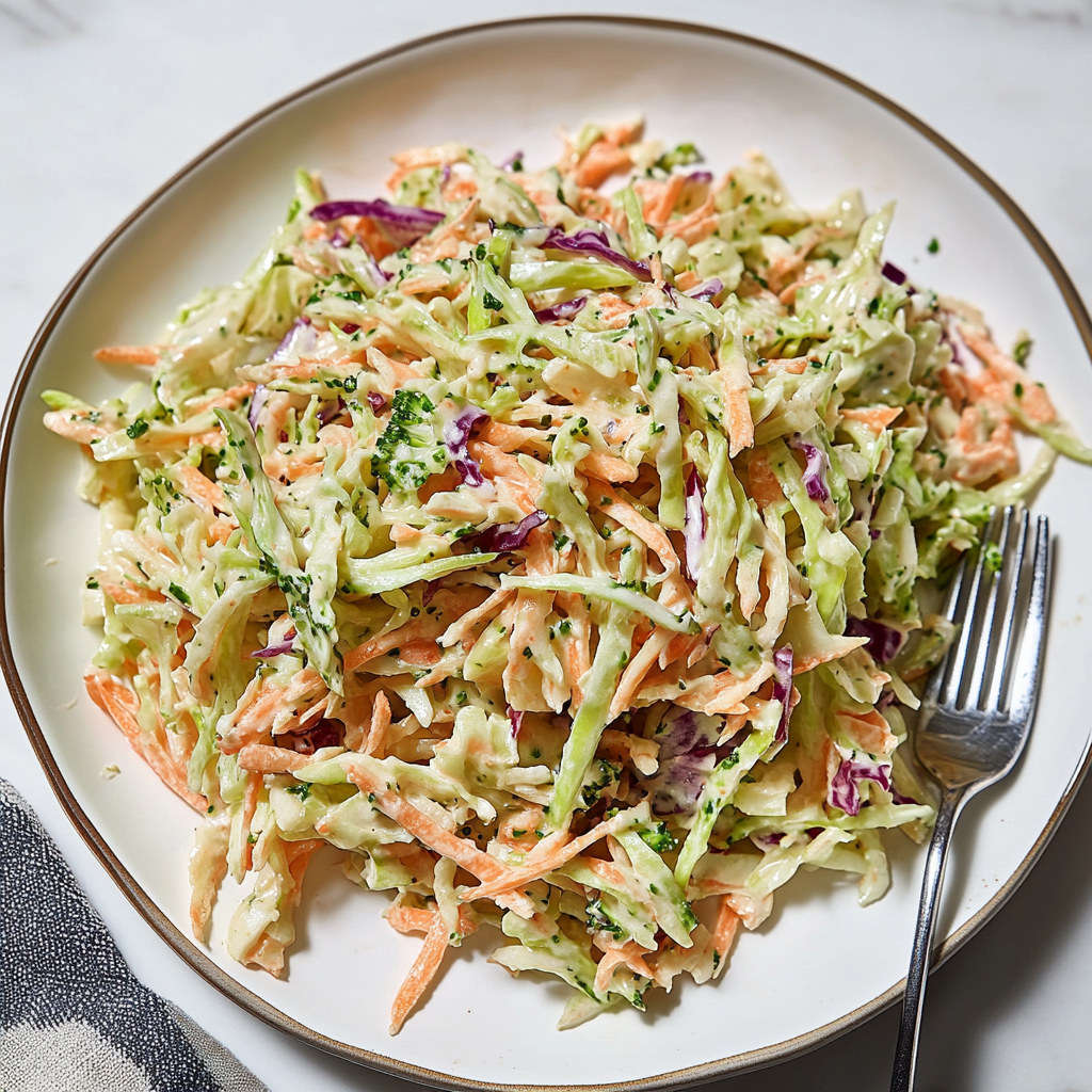 Recipe preparation for Rich Coleslaw