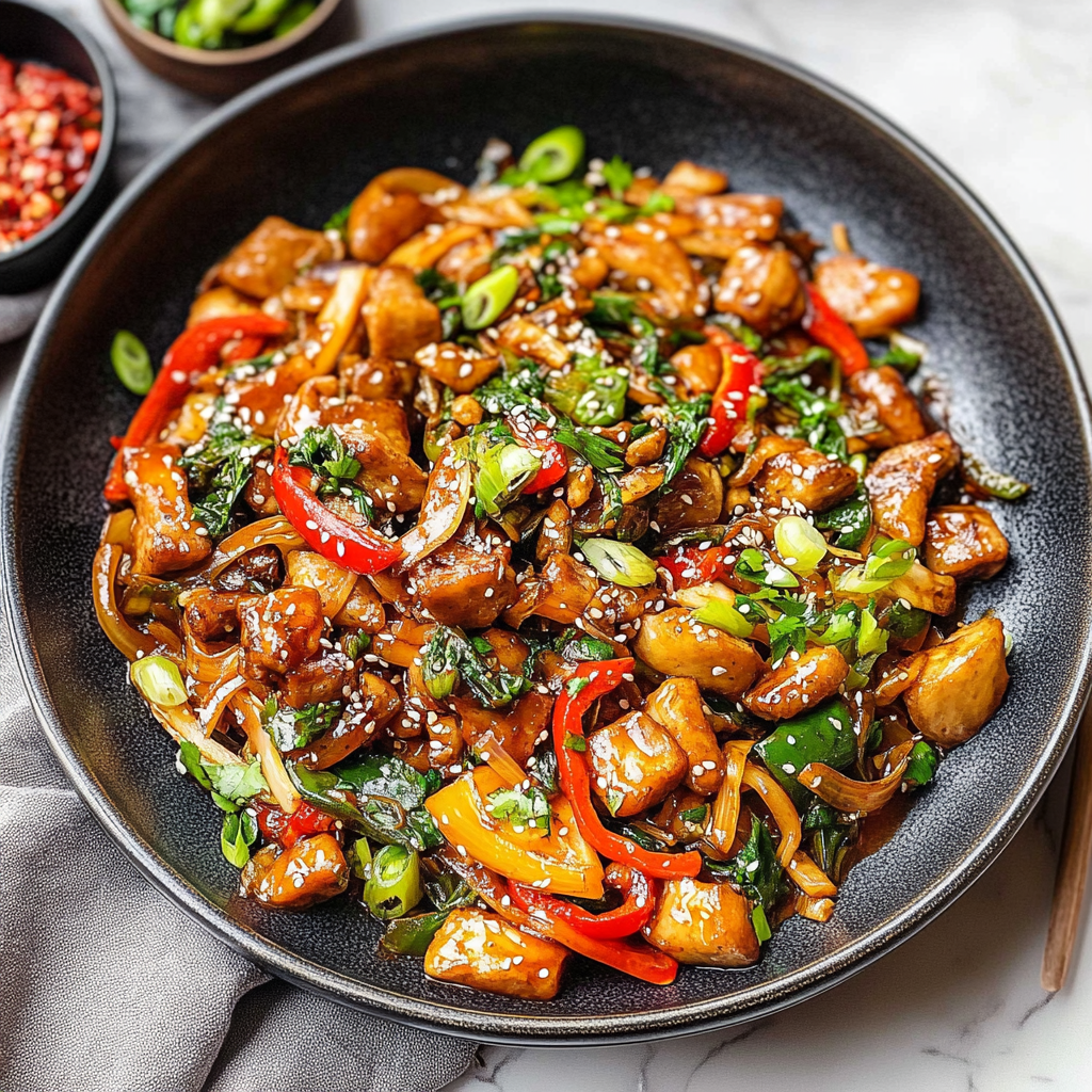 Recipe preparation for Grilled Stir Fry