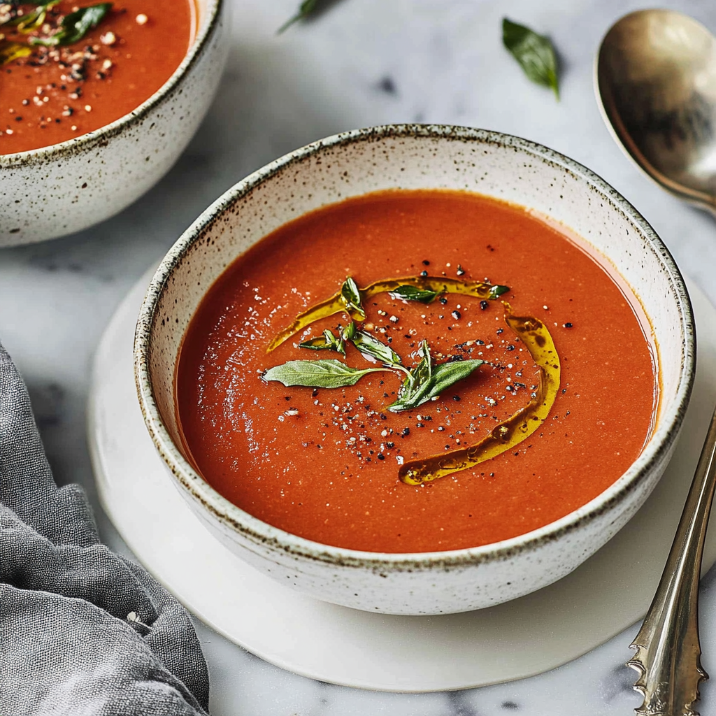 Recipe preparation for Traditional Tomato Soup