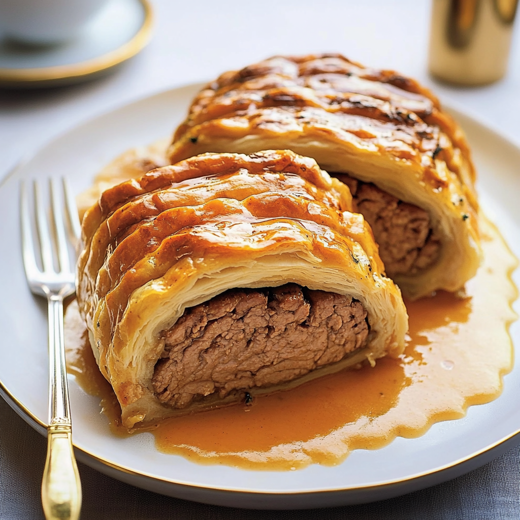 Recipe preparation for Tofu Beef Wellington