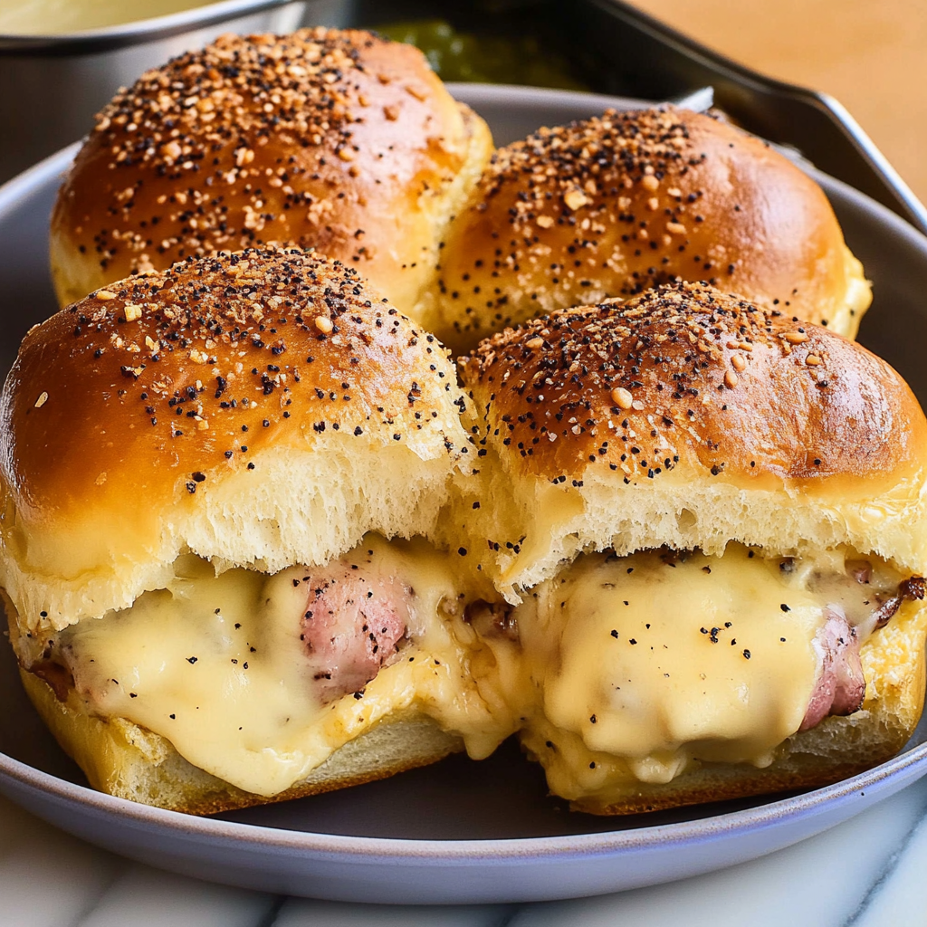 Recipe preparation for Ultimate Cheese Sliders