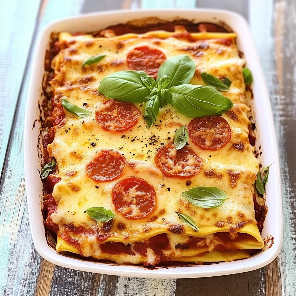 Recipe preparation for Tomato Lasagna