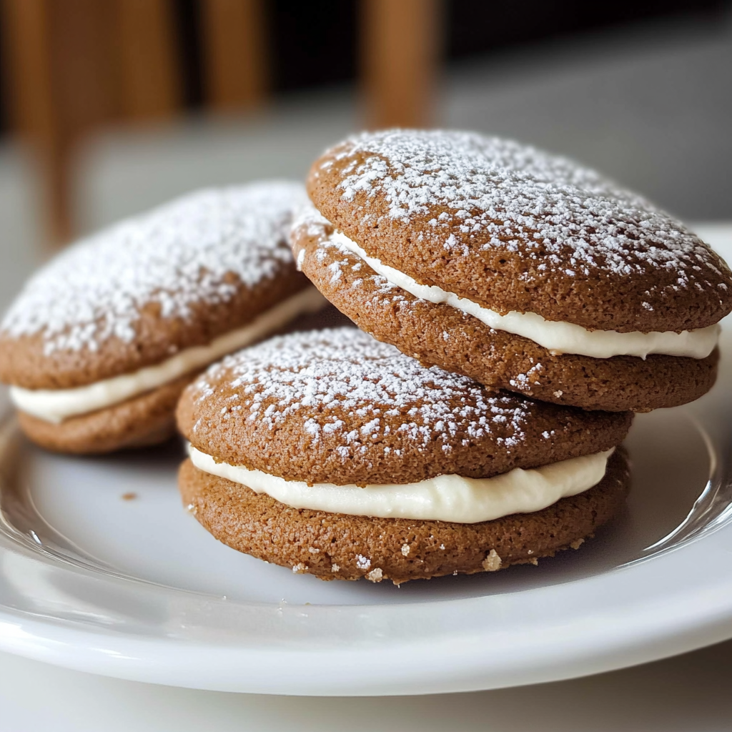 Recipe preparation for Gingerbread Whoopie Pies