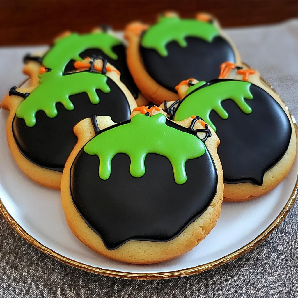 Recipe preparation for Halloween Cauldron Cookie Creation: 7 Spooky Delights Await