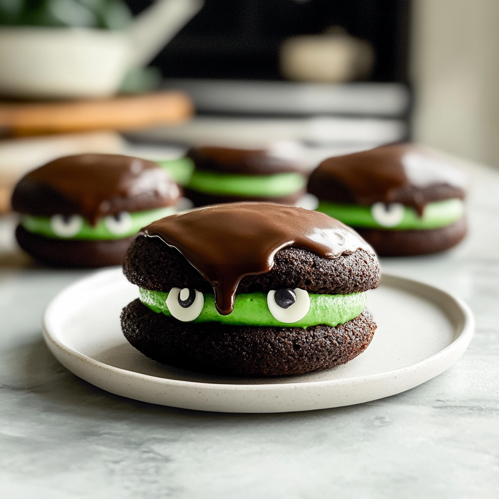 Recipe preparation for Halloween Whoopie Pies