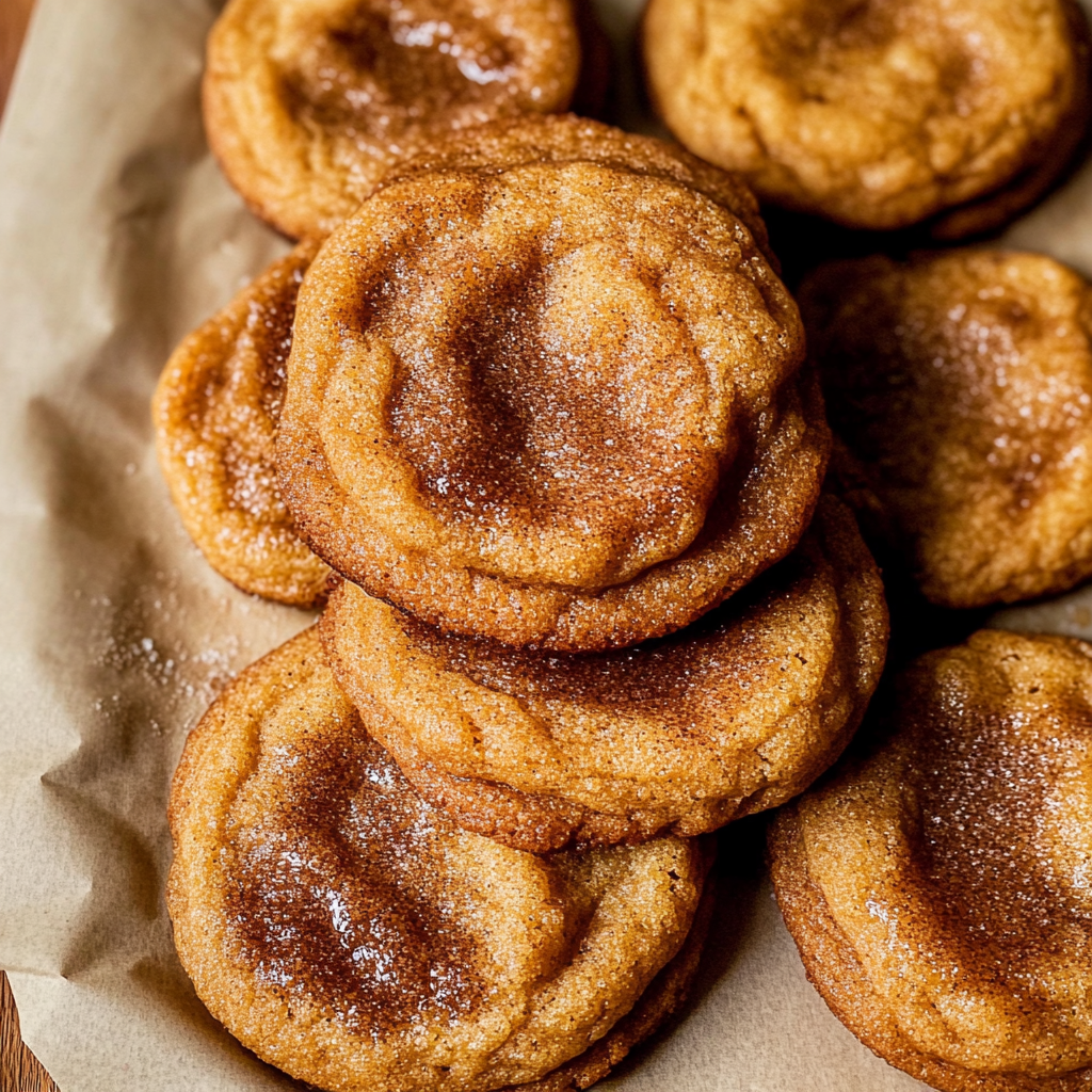 Recipe preparation for Brown Butter Pumpkin Snickerdoodle Cookies