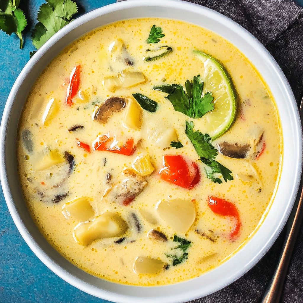 Recipe preparation for Coconut Soup