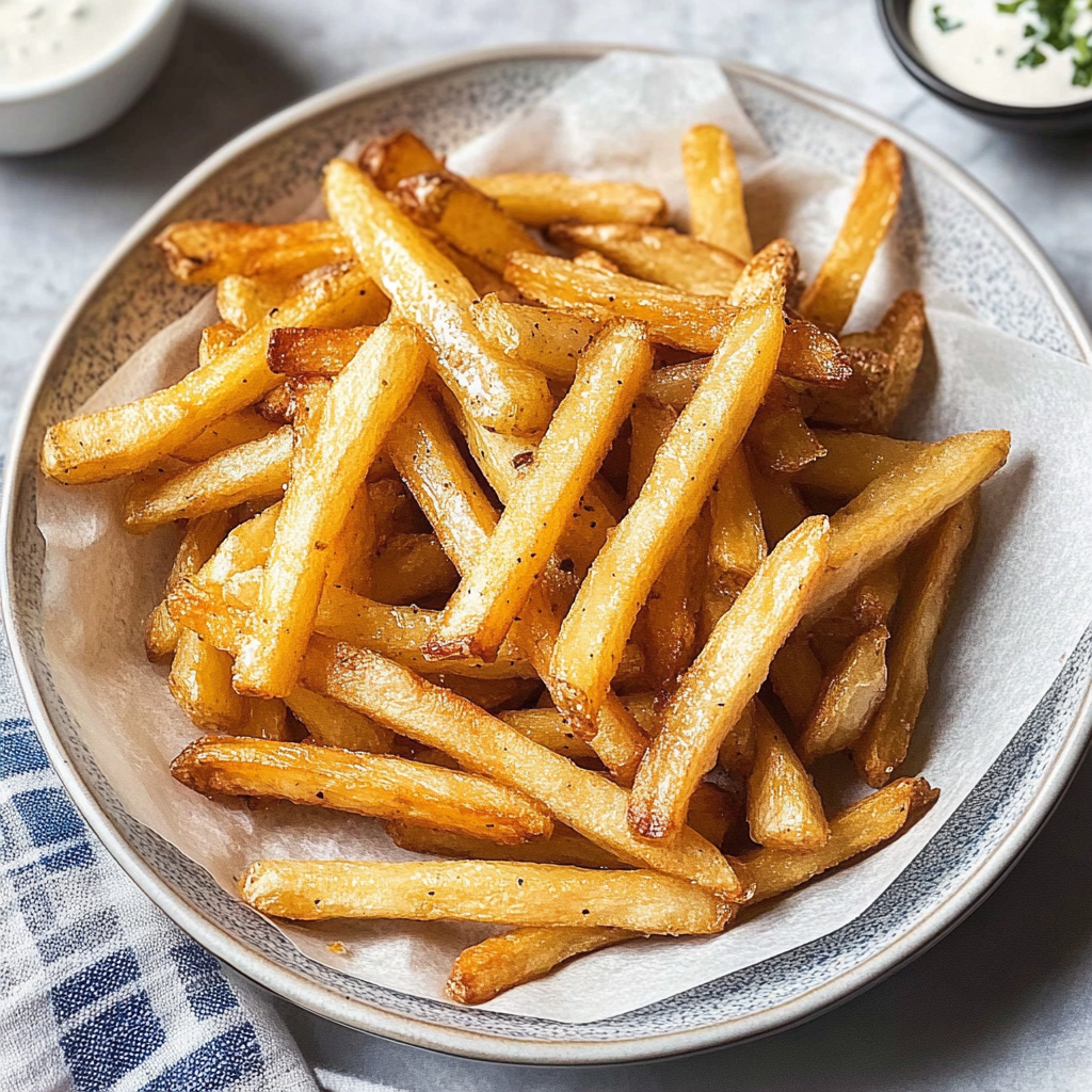 Recipe preparation for Homemade Greek Fries