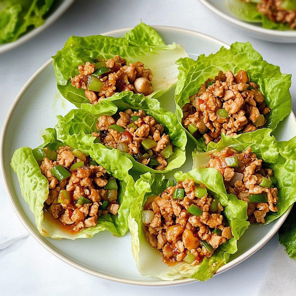 Recipe preparation for Asian Turkey Lettuce Wraps