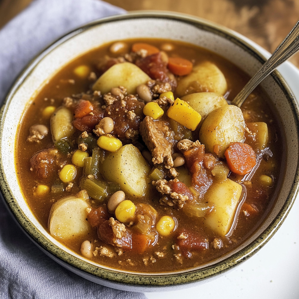 Recipe preparation for Cowboy Stew