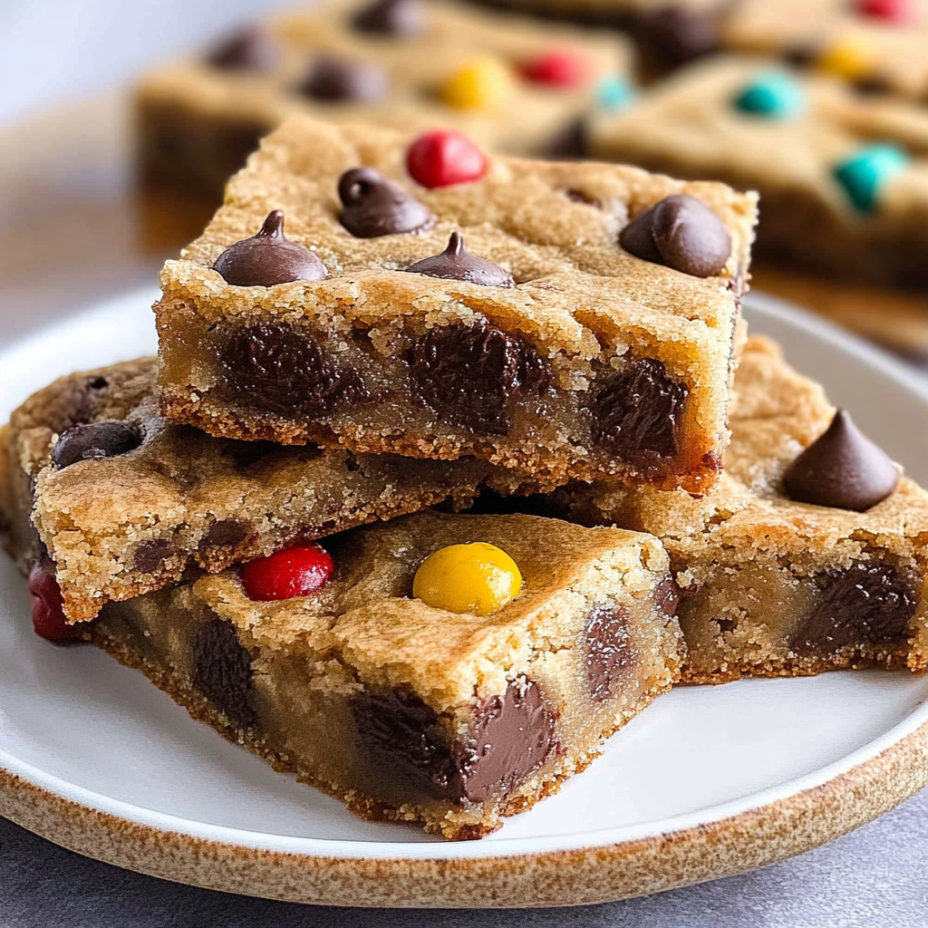 Recipe preparation for No-bake chocolate chip cookie bars