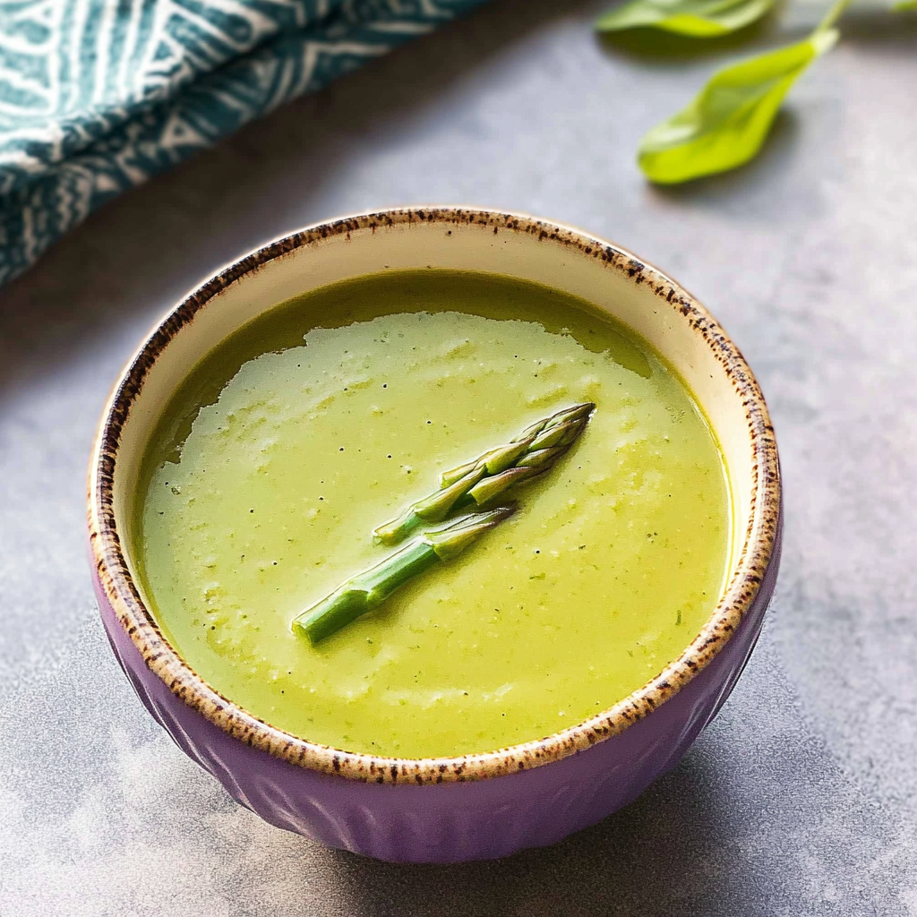 Recipe preparation for Cream of Asparagus Soup