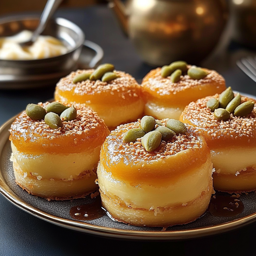 Recipe preparation for Irresistible Mini Kunafa Cream Puffs Recipe