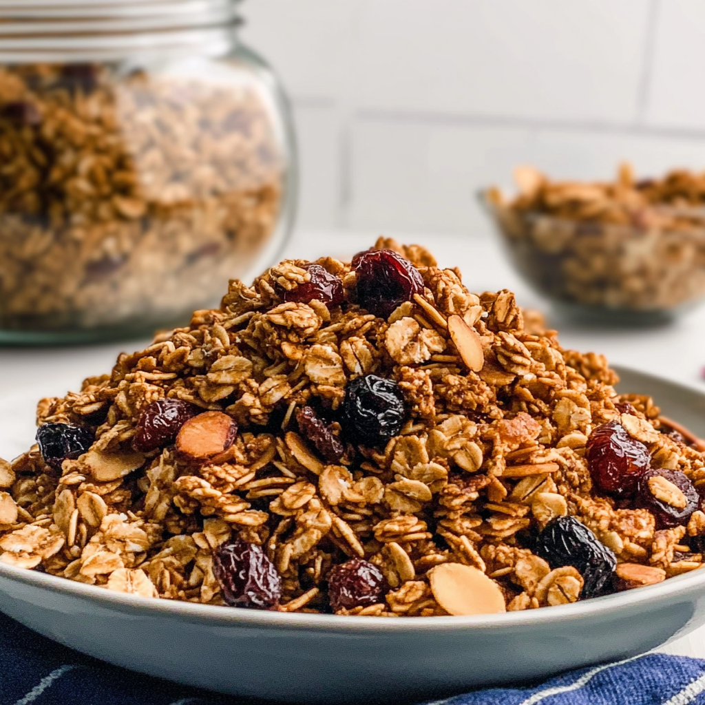 Recipe preparation for Irresistible Homemade Granola Recipe