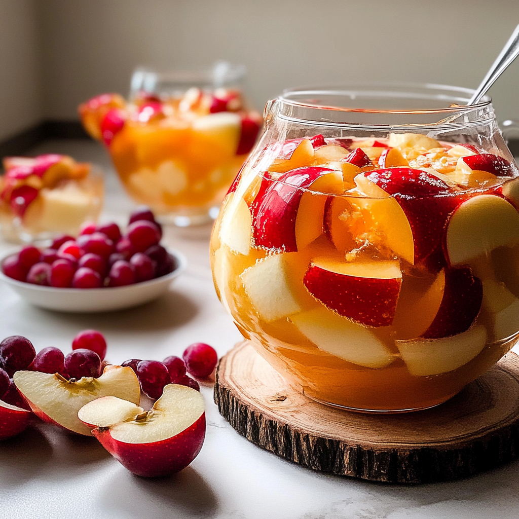 Recipe preparation for Apple Cider Sangria